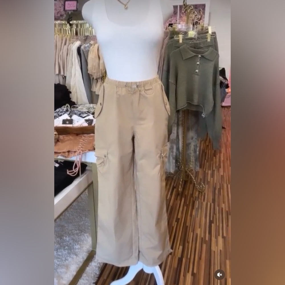 Women's Tan Cargo Pants